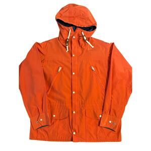 Gant Rugger The Traveller Utility Field Jacket Hooded Lined Orange Men’s Large